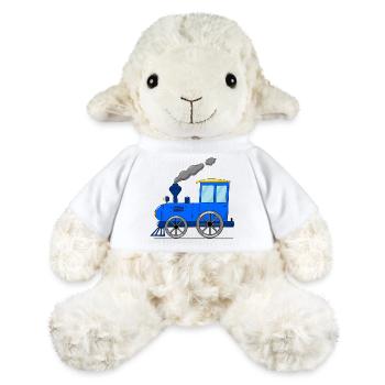 Kinderzug Eisenbahn blau - MiniFeet® Schaf Annika - Weiß - Vorne