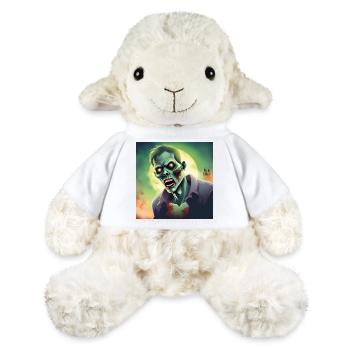 Zombie Halloween Edition 2023! Flux d’impression. - Mouton en peluche Annika MiniFeet® - blanc - Devant