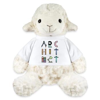Architect Profession Saying Job Career Supervisor - MiniFeet® Sheep Annika - white - Front