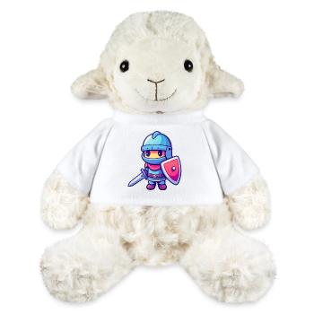 Brave knight in comic book style for kids - MiniFeet® Sheep Annika - white - Front