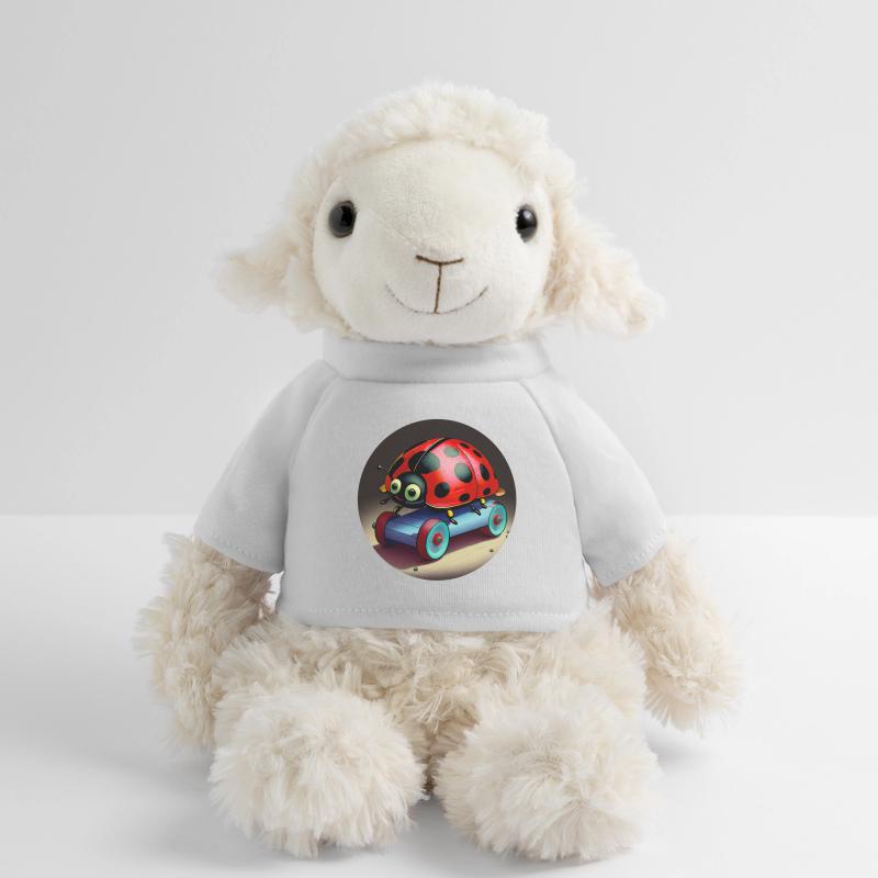 Ladybug sur le skateboard Mouton en peluche Annika MiniFeet®