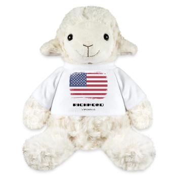 Richmond, Virginie, États-Unis - Mouton en peluche Annika MiniFeet® - blanc - Devant