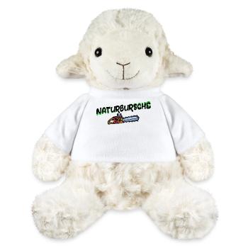 Massif Cour bois scie déclaration bûcheron foresterie - Mouton en peluche Annika MiniFeet® - blanc - Devant