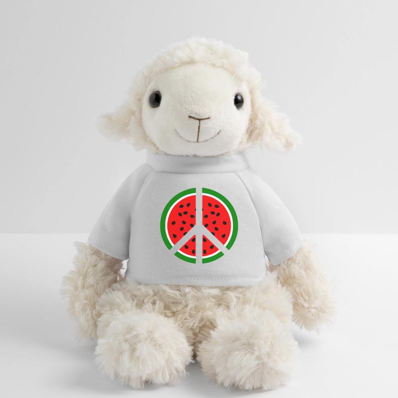 Signe de paix pastèque melon Mouton en peluche Annika MiniFeet®