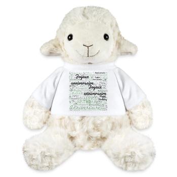 HAPPY BIRTHDAY. JOYEUX ANNIVERSAIRE. ANNIVERSAIRE. - Mouton en peluche Annika MiniFeet® - blanc - Devant