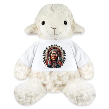 Amérindien Peau rouge d’Amérique - Mouton en peluche Annika MiniFeet® - blanc - Devant