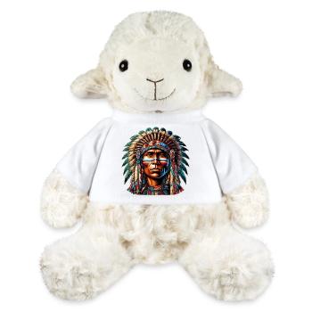 Amérindien Peau rouge d’Amérique - Mouton en peluche Annika MiniFeet® - blanc - Devant
