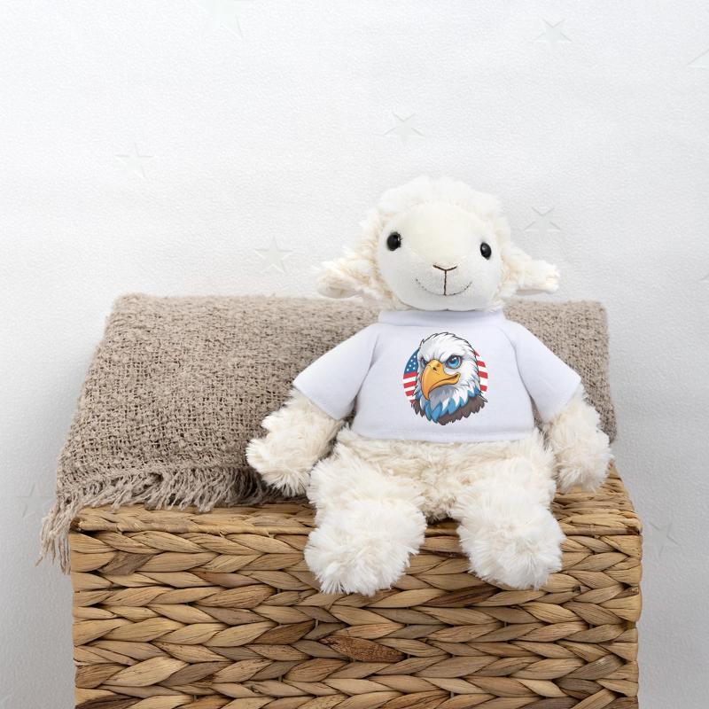 Drapeau des États-Unis Eaglehead Bald Eagle Mouton en peluche Annika MiniFeet®