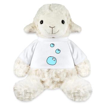 Bulles de savon cercles forme eau bleu - Mouton en peluche Annika MiniFeet® - blanc - Devant