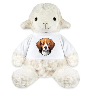 adorable beagle - Mouton en peluche Annika MiniFeet® - blanc - Devant