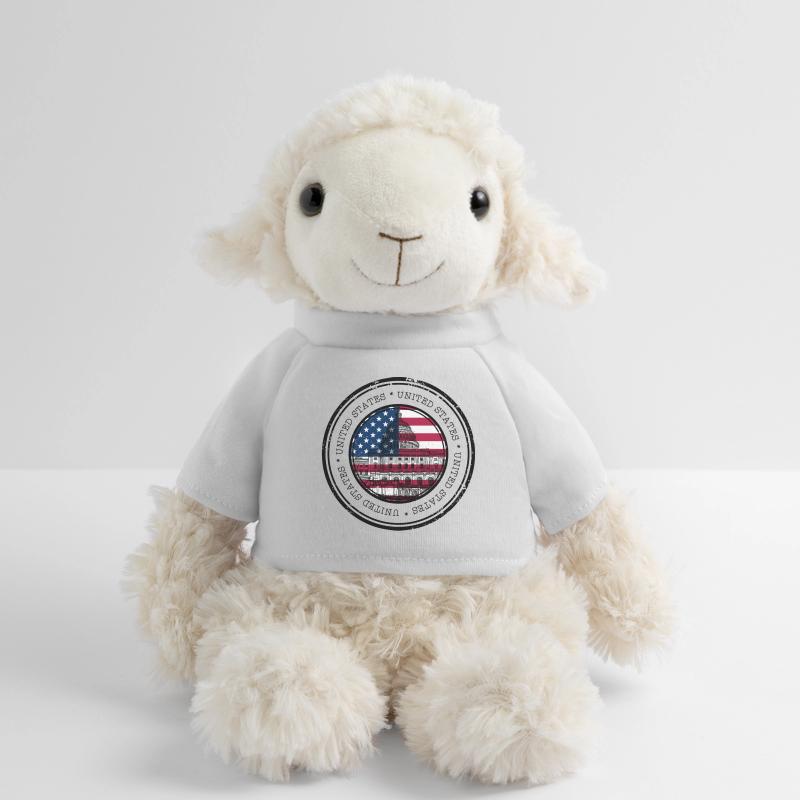 Capitol Flag Circle Emblem MiniFeet® Sheep Annika