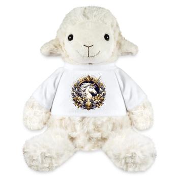 majestueuse licorne décorée avec art - Mouton en peluche Annika MiniFeet® - blanc - Devant