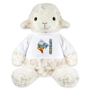 Aquarell Landkarte Montenegro - MiniFeet® Schaf Annika - Weiß - Vorne
