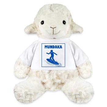 Mundaka Surfen Ikone T-Shirt Design - MiniFeet® Schaf Annika - Weiß - Vorne