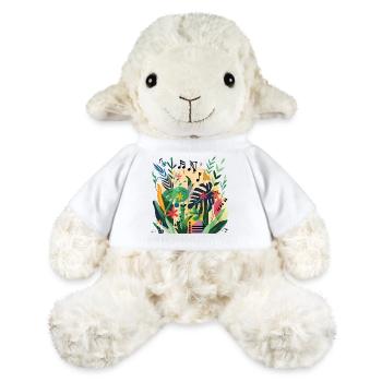 Plantes et musique - Impression de mode de haute qualité - Mouton en peluche Annika MiniFeet® - blanc - Devant
