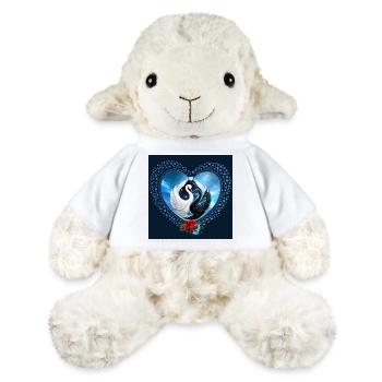 Schwarzer Schwan und Weißer Schwan - MiniFeet® Schaf Annika - Weiß - Vorne