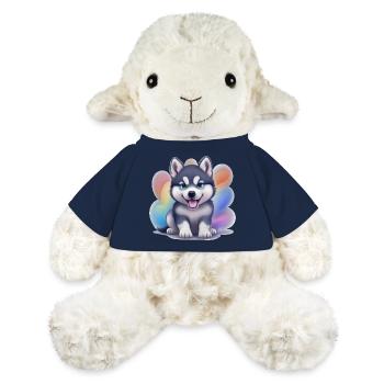Chiot Husky Sibérien - Mouton en peluche Annika MiniFeet® - bleu marine - Devant