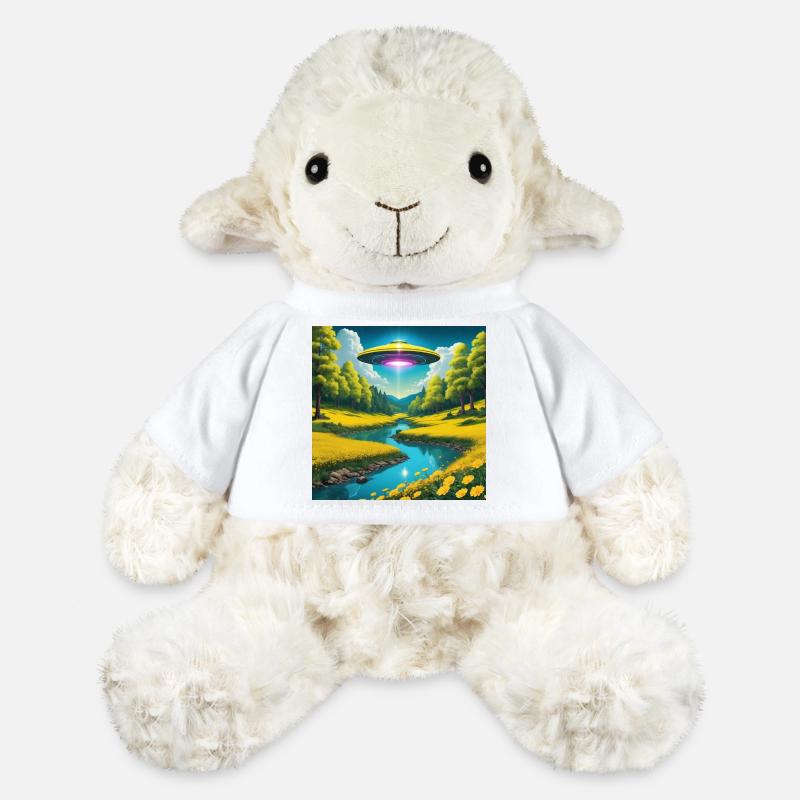 OVNI - Mouton en peluche Annika MiniFeet® - blanc
