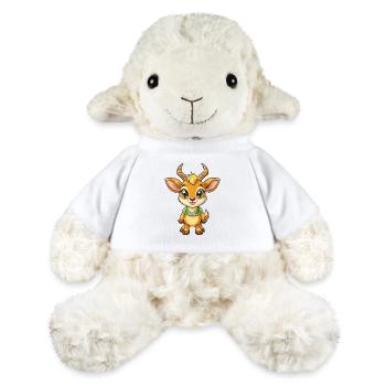 Impala Niedliche Zeichentrickfigur Kawaii Clipart - MiniFeet® Schaf Annika - Weiß - Vorne