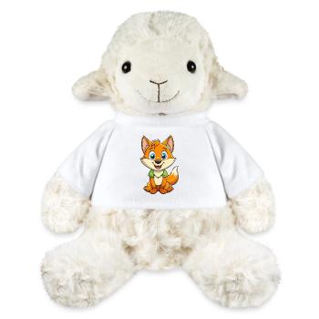 Fuchs Niedliche Zeichentrickfigur Kawaii Clipart - MiniFeet® Schaf Annika - Weiß - Vorne