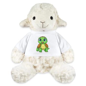 Turtle Cute Cartoon Character Kawaii Clipart - MiniFeet® Sheep Annika - white - Front