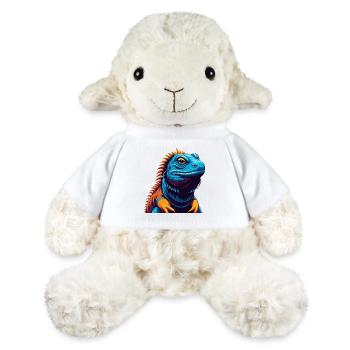 Iguana Colorful Kawaii Cartoon Character Clipart - MiniFeet® Sheep Annika - white - Front