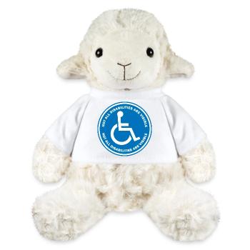 Tous les handicaps ne sont pas visibles - Mouton en peluche Annika MiniFeet® - blanc - Devant