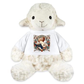 Woman Reading Browsing Book Books Gift - MiniFeet® Sheep Annika - white - Front