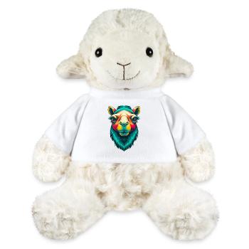 Chameau mignon Kawaii dessin animé Clipart visage d’animal - Mouton en peluche Annika MiniFeet® - blanc - Devant