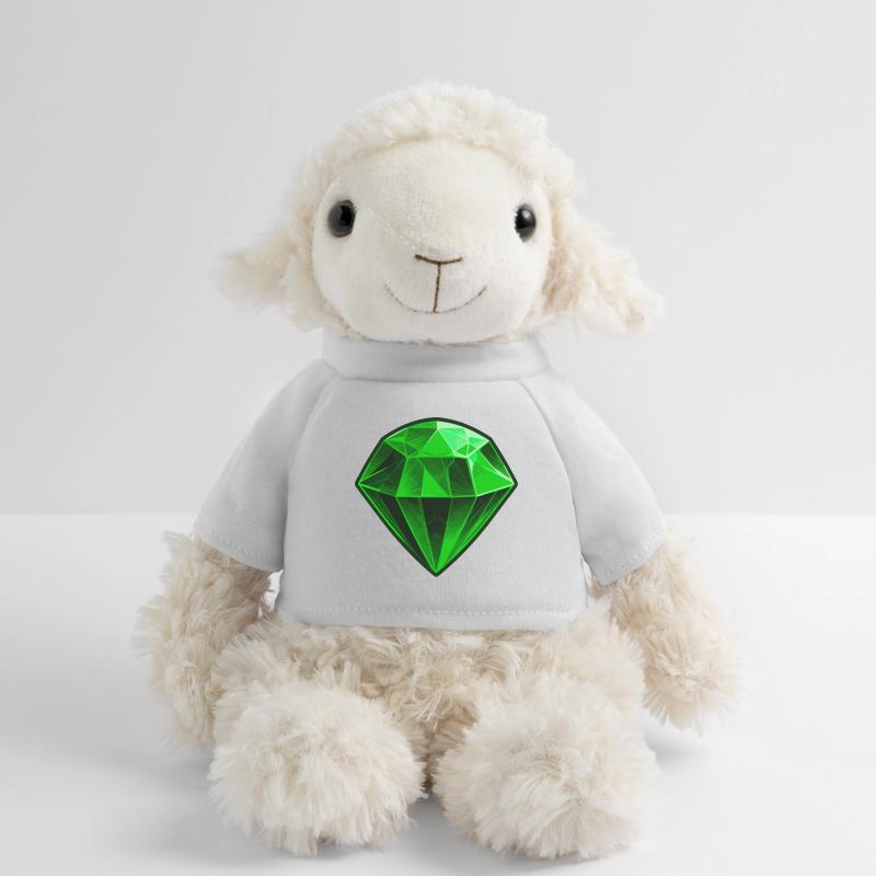 Precious Green Emerald Gemstone MiniFeet® Sheep Annika