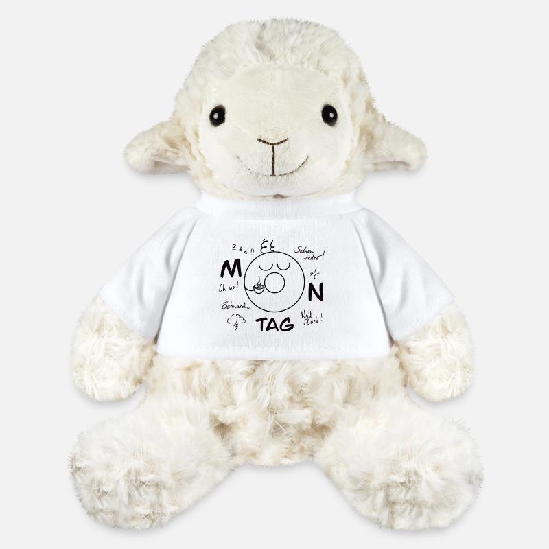 Blues du lundi - Mouton en peluche Annika MiniFeet® - blanc