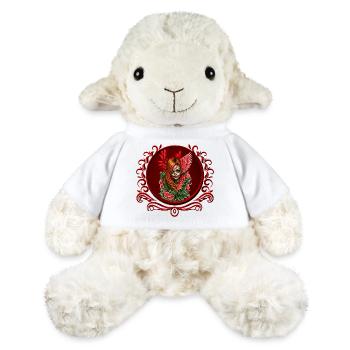 Gothic Blossom, l’ange des roses. - Mouton en peluche Annika MiniFeet® - blanc - Devant