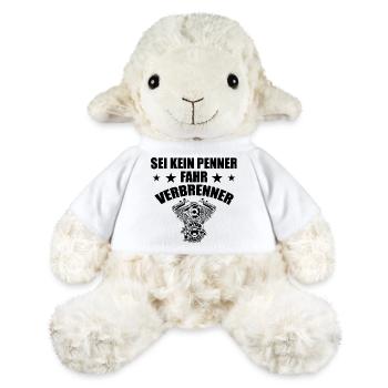 Dicton de voiture à moteur à combustion - Mouton en peluche Annika MiniFeet® - blanc - Devant