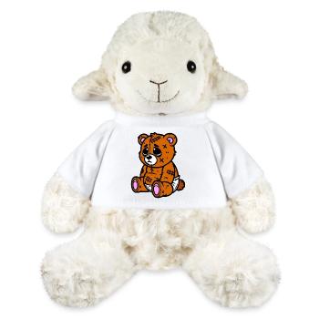 Kleines trauriges Bärchen - MiniFeet® Schaf Annika - Weiß - Vorne