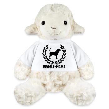 Maman Beagle - Mouton en peluche Annika MiniFeet® - blanc - Devant