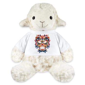 Oni, démon Japonais - Mouton en peluche Annika MiniFeet® - blanc - Devant