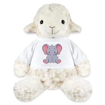 Éléphant - Mouton en peluche Annika MiniFeet® - blanc - Devant