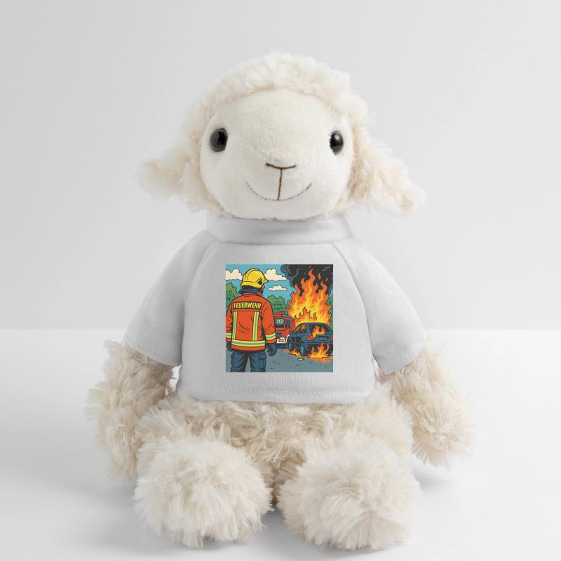 Brandbekämpfer Cartoon Einsatz MiniFeet® Schaf Annika