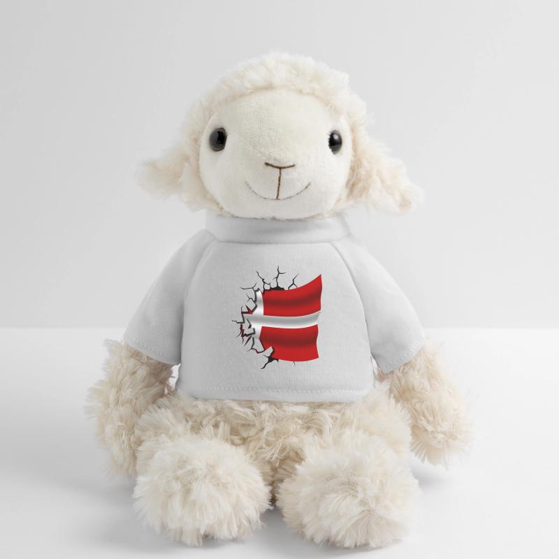 Drapeau du Danemark - Danemark - Drapeau cassé Mouton en peluche Annika MiniFeet®