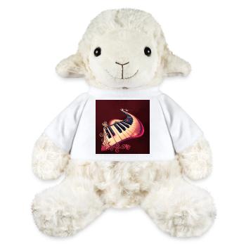 Eleganz in Bewegung: das gebogene Klavier. - MiniFeet® Schaf Annika - Weiß - Vorne