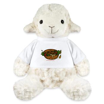 Coffee and cake illustration - MiniFeet® Sheep Annika - white - Front