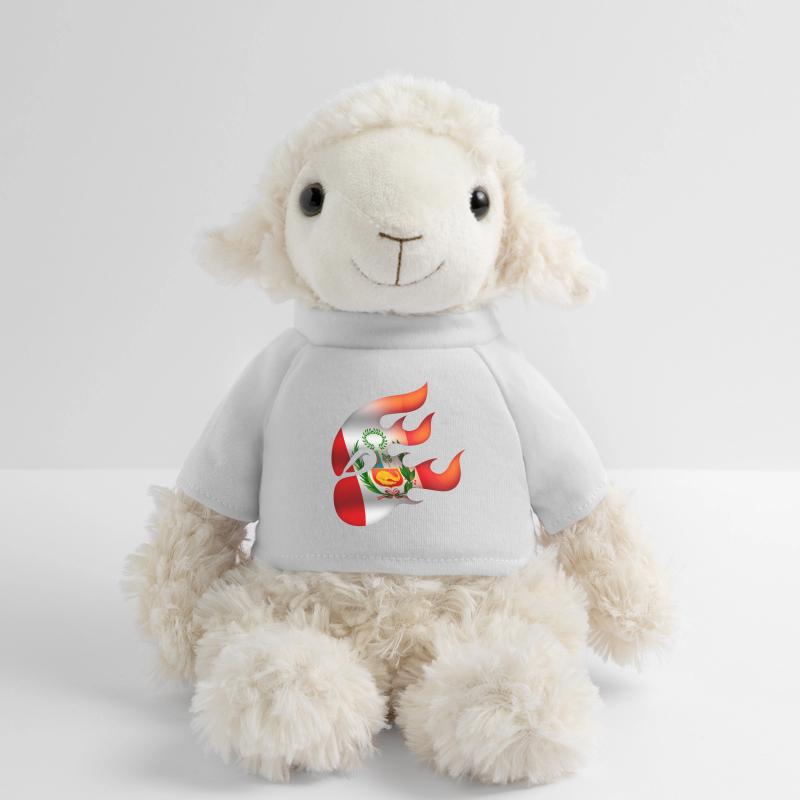 Drapeau du Pérou - Pérou - Ninja Mouton en peluche Annika MiniFeet®