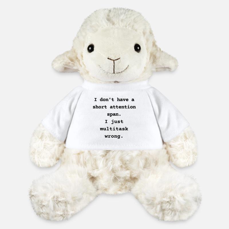 I Don’t Have a Short Attention Span - MiniFeet® Sheep Annika - white