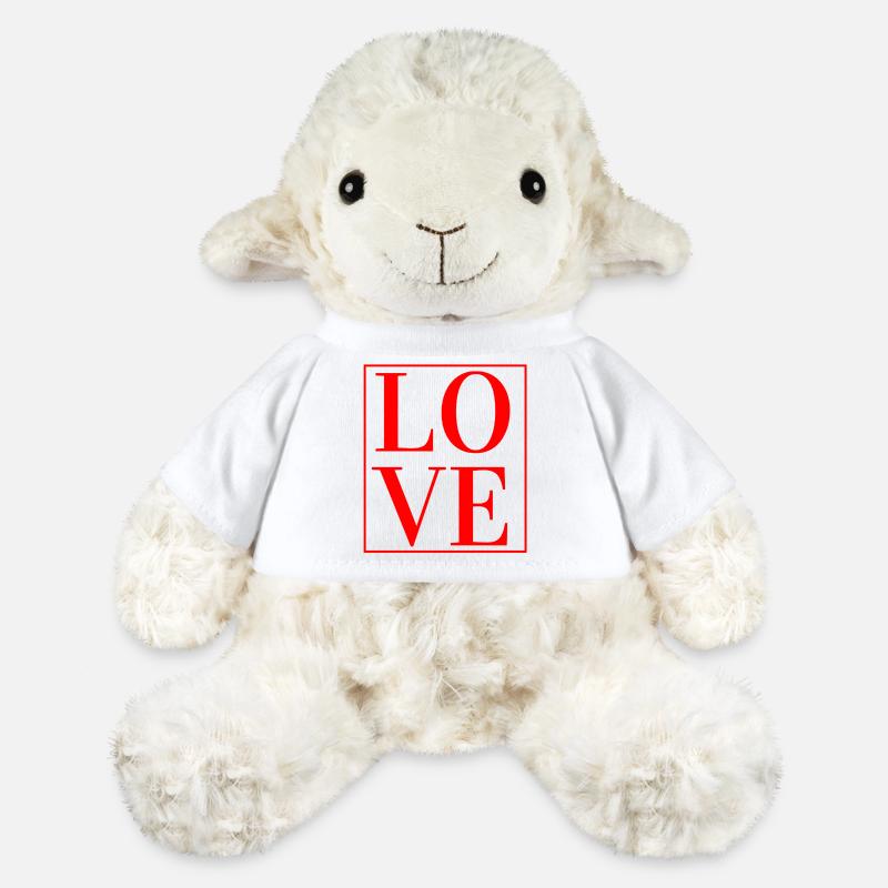 LOVE TYPOGRAPHY - MiniFeet® Sheep Annika - white