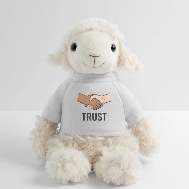 Conception du symbole de poignée de main équitable Mouton en peluche Annika MiniFeet®