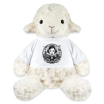 Bourgeon de fleur florale – Femme, Casque, Floral - Mouton en peluche Annika MiniFeet® - blanc - Devant