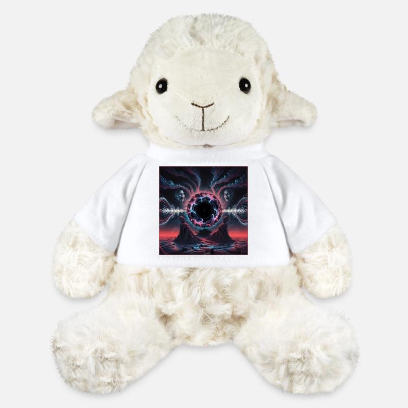 Cosmic Rift Dreamscape Design - MiniFeet® Sheep Annika - white
