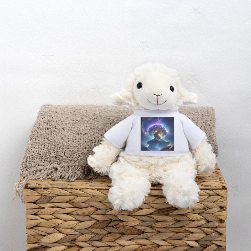 Surreal Luminous Cosmic Tree MiniFeet® Sheep Annika