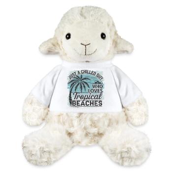Just A Chilled Guy Who Loves Tropical Beaches - MiniFeet® Sheep Annika - white - Front