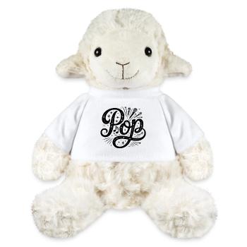 Pop - Logo de musique cool - Mouton en peluche Annika MiniFeet® - blanc - Devant